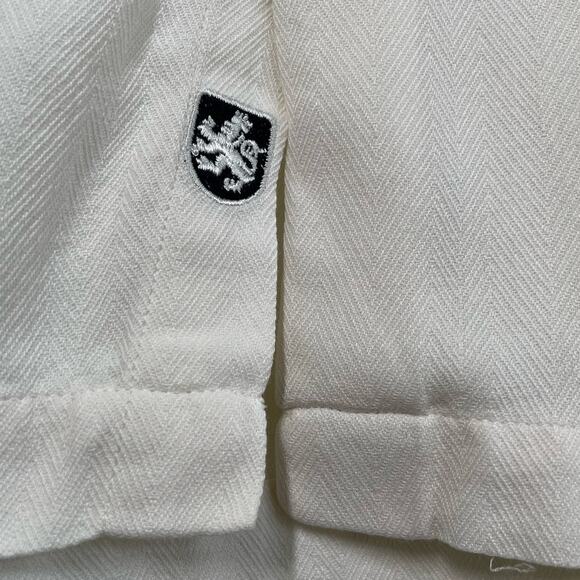 Nat Nast XXL White Silk/Cotton Textured Shirt Button Up Short Sleeve - Picture 5 of 7